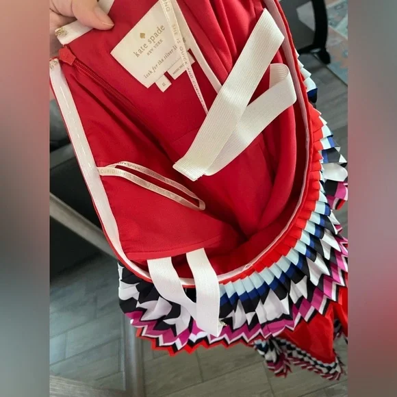 Kate Spade|Colorful boho strapless pleated dress, size 6•••Artsy, bold style🫶🏻 - Picture 11 of 16
